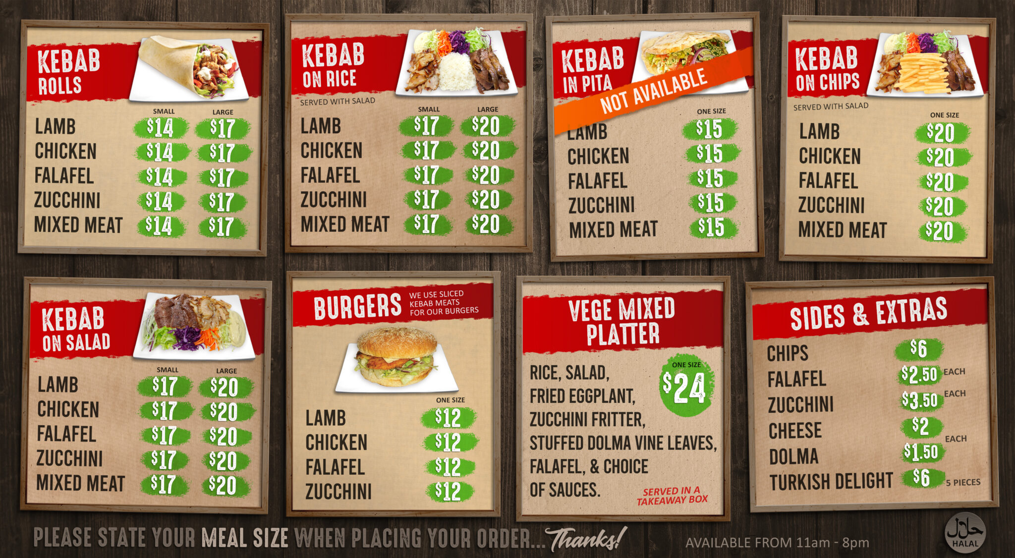 Our Menu – Ali's Turkish Kebabs